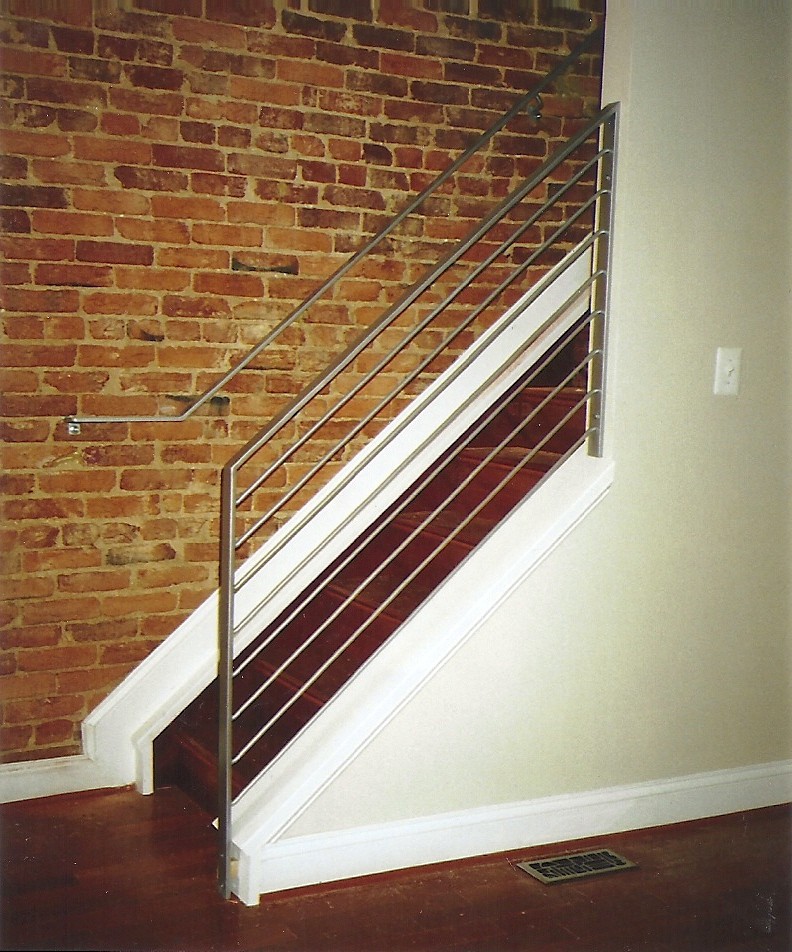 interior horizontal handrail